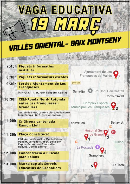 Accions 19m Granollers - Vallès oriental
