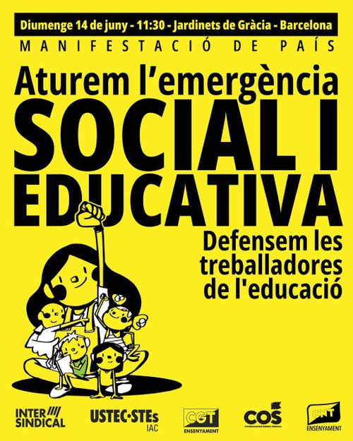 Manifestació "Aturem l'emergència social i educativa"