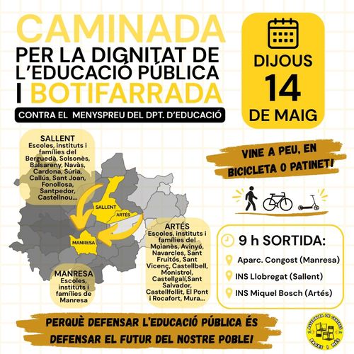 Caminada per la dignitat de l'educació pública