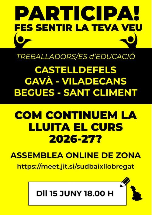 Assemblea (Castelldefels - Gavà - Viladecans - Begues - Sant Climent)