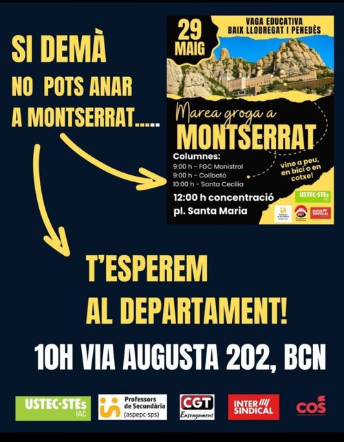 Marea groga a Montserrat