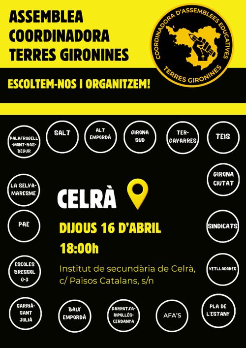 Assemblea coordinadores Terres Gironines
