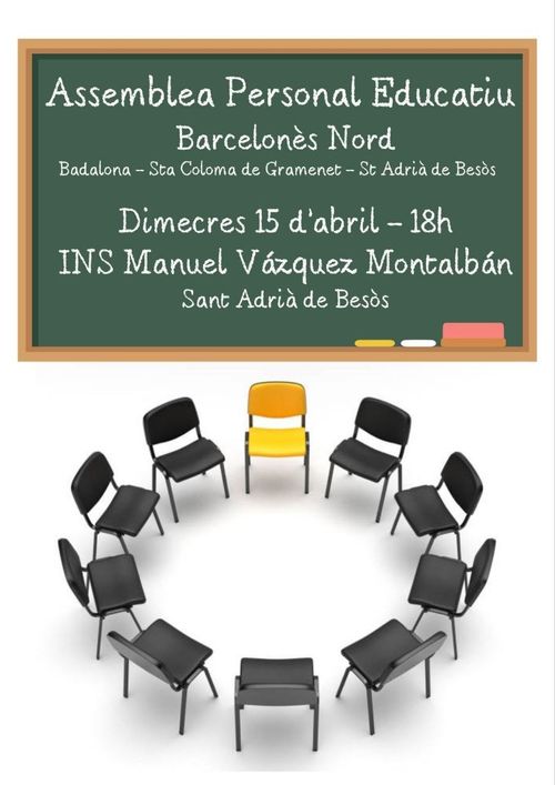 Assemblea personal educatiu Barcelonès Nord