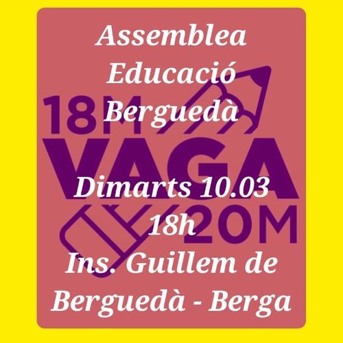 Assemblea Educació Berguedà 