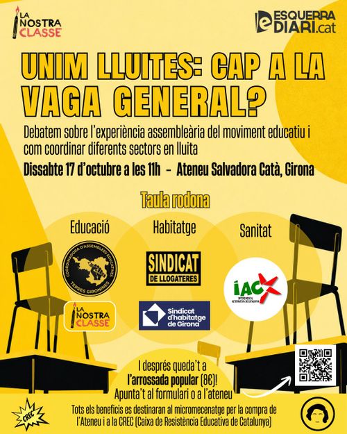 Taula Rodona (Educació, Habitatge i Sanitat) a l'Ateneu Popular Salvadora Catà de Girona