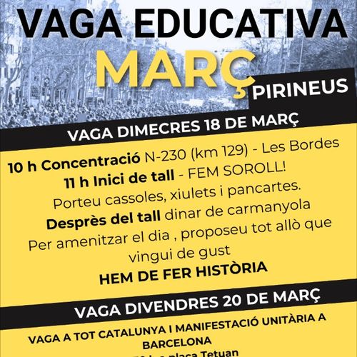 Vaga educativa Pirineus (Pallars, Ribagorça i Vall d'Aran)