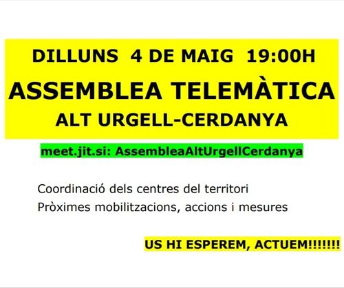 Assemblea Alt Urgell - Cerdanya