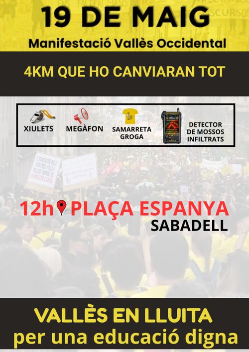 MAnifestació Vallès Occidental