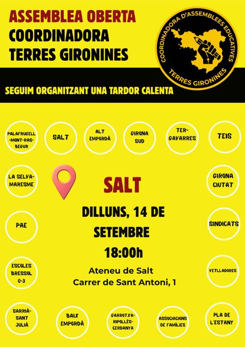 Assemblea oberta Coordinadora Terres Gironines