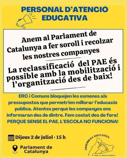 Reclassificació del PAE