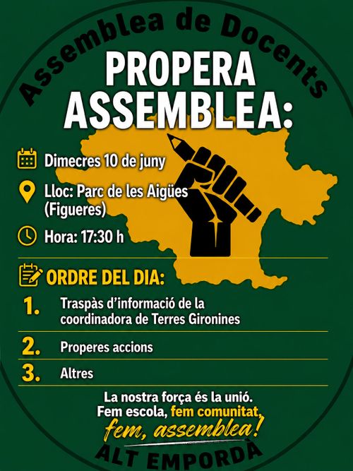Assemblea docents Alt Empordà