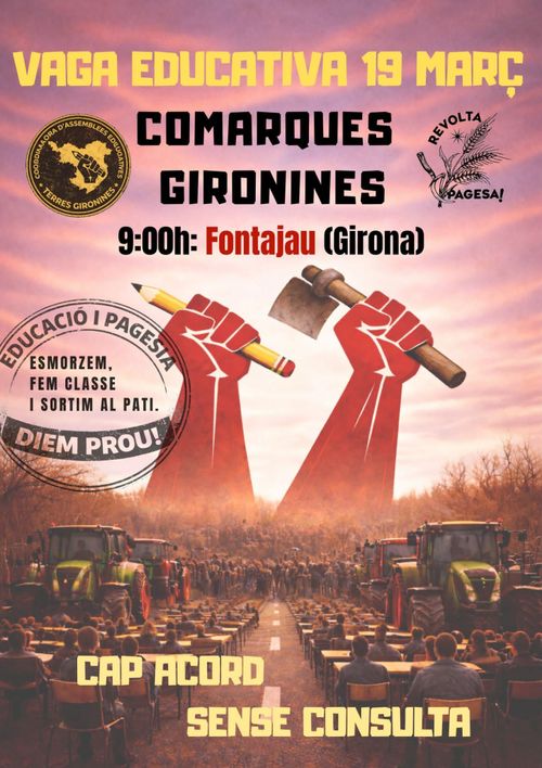 Trobada prèvia a la manifestació de Girona