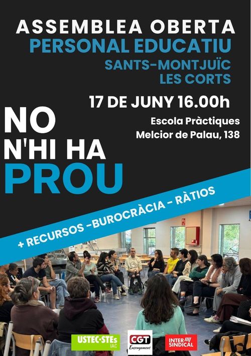 Assemblea Sant - Montjuïc - Les CortsEs