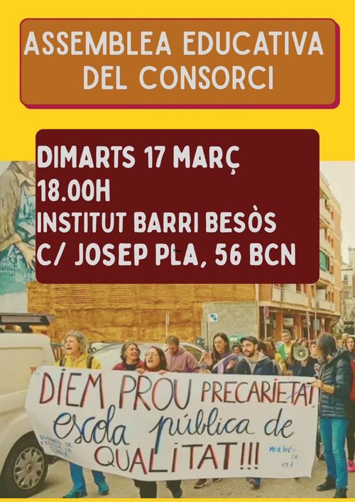 Assemblea educativa del consorci
