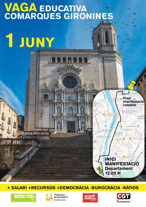 Manifestació Vaga Educativa Comarques Gironines
