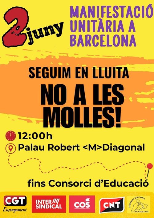 Manifestació unitària a Barcelona
