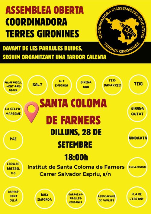 Assemblea oberta coordinadora de terres gironines