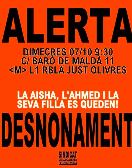 Alerta desnonament