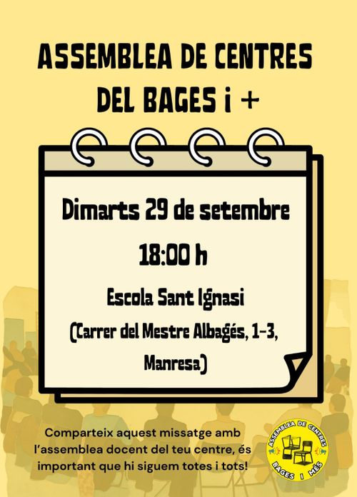 Assemblea educativa del Bages