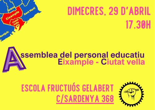 ASSEMBLEA EIXAMPLE-CIUTAT VELLA BARCELONA