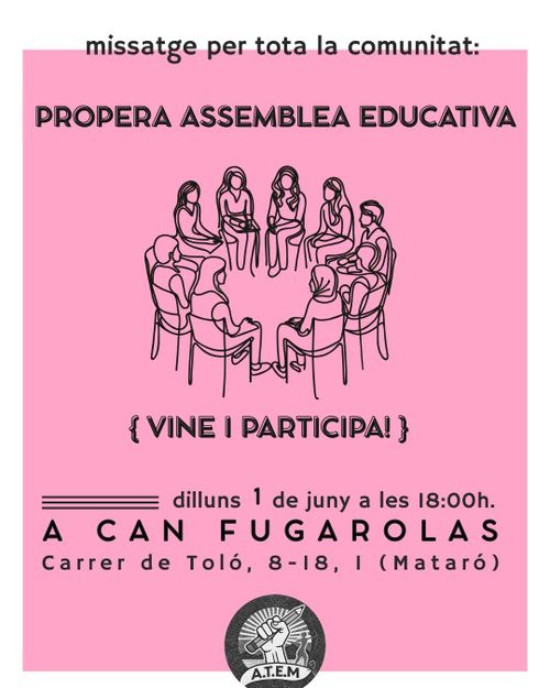 Assemblea de treballadores de l'educació del Maresme