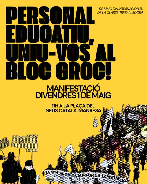Manresa 1 maig Bloc groc