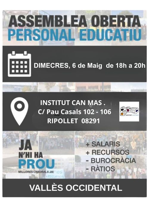 Assemblea oberta personal educatiu